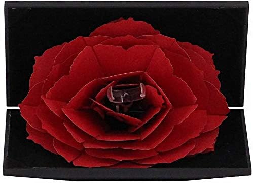 Orita Ékszerdoboz Antik Rózsa Vésett Gyűrű, Ékszerek Szervező Gyűrűs Dobozt Esetben Fekete
