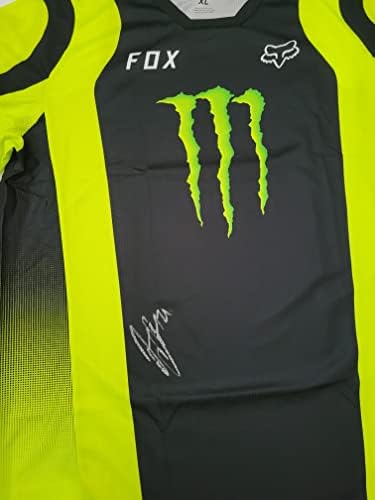 Jason Anderson Supercross Motocross aláírt Szörny Jersey-COA bizonyíték, dedikált