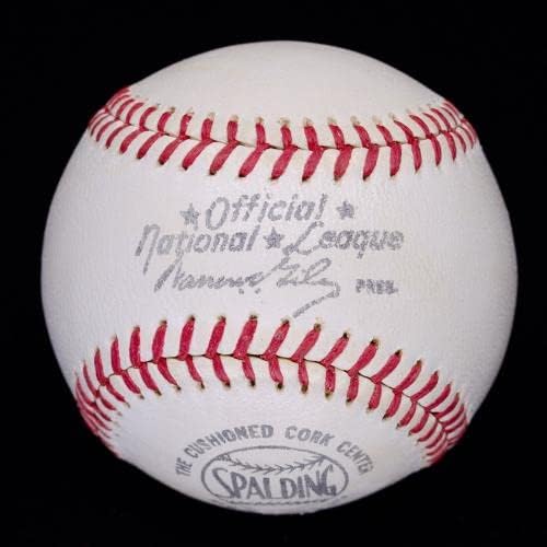 Gyönyörű Casey Stengel Egyetlen Aláírt ONL Baseball D, 1975 Yankees SZÖVETSÉG LOA - Dedikált Baseball