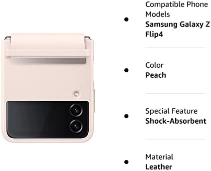 SAMSUNG Galaxy Z Flip4 Bőr lámpaburát, Védő, Prémium minőségű, Luxus Telefon tok Slim Stílus Design - Ömlesztett Csomagolás