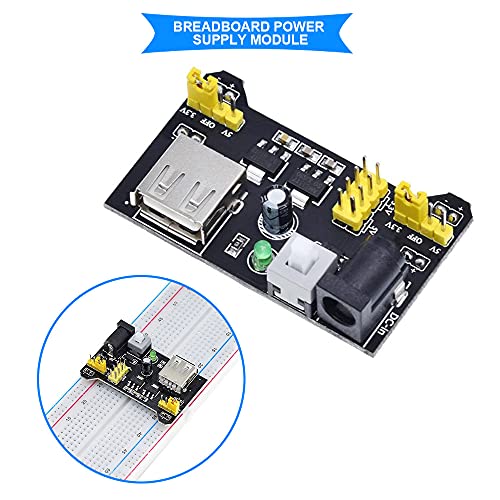 DAOKI Breadboards Starter Kit az Arduino-val 830 Pont Breadboard MB102, Ugrás Drót, Breadboard Tápegység Modul, LED Dióda,