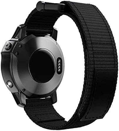 AXTI 26 22MM Nylon Watchband Pántok A Garmin Fenix 7 7X 6X 5X Pro Nézni Easyfit Csukló Zenekar gyorskioldó Heveder