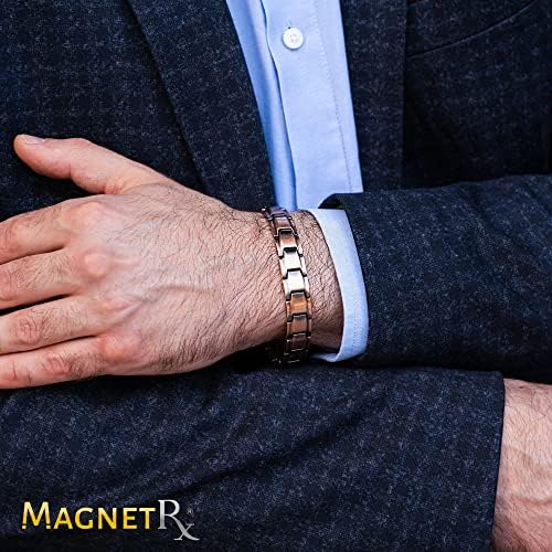 MagnetRX® Tiszta Réz Mágneses Karkötő Mágneses Réz Karkötők Férfi - Állítható Hossz Méretre Eszköz