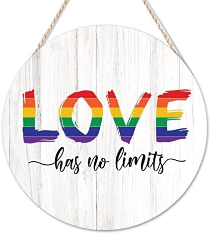 Arupkeer Üdvözlő Táblát LMBT Büszkeség Kerek Fa Jelek, a Szerelem Nem ismer Határokat, Csak az Emberek Jel, Büszkeség, Szeretet
