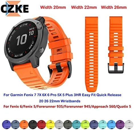 FACDEM Szilikon Okos Watchband A Garmin Fenix 7 7 X 7-ES 6X 6 Pro 5X 5 Plusz 3HR Easy Fit gyorskioldó 20 26 22mm Karszalag