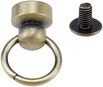 A MIRONEY Antik Bronz Gomb, Patent Szegecsek, Kerek Feje Gombot Stud Screwback a Gyűrűt Húz Fém O-Gyűrű Köröm Szegecsek DIY
