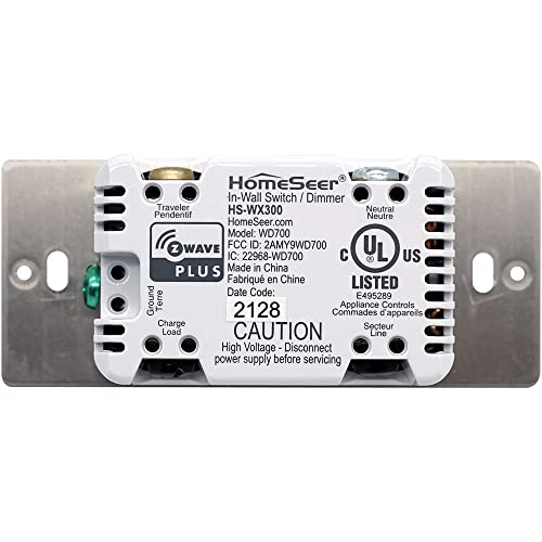 HomeSeer HS-WX300 Z-Wave Plusz Okos Dimmer & Switch w/RGB LED, Multi-Tap Automatizálás Kiváltó | Nem Semleges Szükséges |