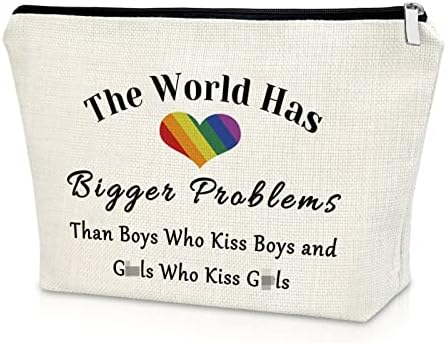 Sazuwu Meleg Büszkeség Ajándék LMBT Biszexuális LGBTQ Büszkeség Ajándék Smink Táska Vicces Meleg Ajándék, Születésnapi Ajándékok