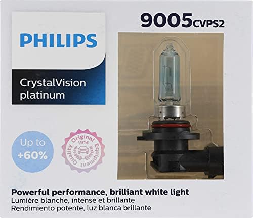 Philips Automotive Lighting 9005 CrystalVision Platinum Frissítés Fényszóró Izzó, 2 darabos Csomag