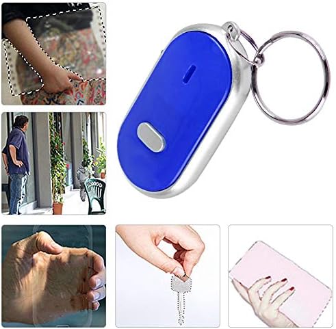 Kulcskereső, hangvezérlés Anti-Elveszett Készülék, kulcskereső a Sípot, Pet-Kulcstartó, Lokátor, Kulcs, Bőrönd (Kék)