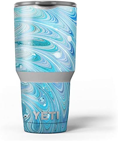 Design Skinz Vegyes Kék Olaj - Bőr Matrica Vinil-Wrap Készlet Kompatibilis A Yeti Rambler Hűvösebb Pohár Csésze