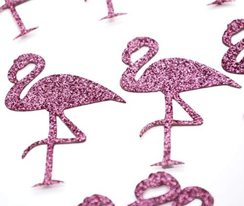 Csillogó Rózsaszín Flamingó Konfetti, Dekoráció Trópusi Flamingo Karácsonyi Party,100/csomag (Rózsaszín Flaminglo)