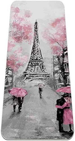 Párizsi Eiffel-Torony Édes Szerető Prémium Vastag Jóga Szőnyeg Környezetbarát Gumi Health&Fitness Csúszásmentes Alátét Minden