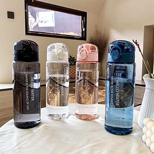 Víz üveg sport 780ml Hordozható Műanyag vizes Palackot a Tea Bögre Szabadtéri Sport Kemping Kellékek Konyhai Eszközök (fekete)