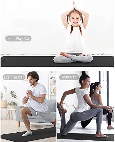 YFBHWYF Yoga Mat - Ultra Nedvszívó Gyakorlat Mat - Csúszásmentes Yoga Mat - Nagy Fitness Szőnyeg Nők Szintű Jóga Szőnyeg,