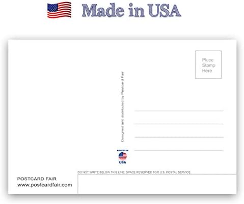 GEORGIA TÉRKÉP, képeslap készlet 20 azonos képeslapok. GA állami térkép lapok. Made in USA
