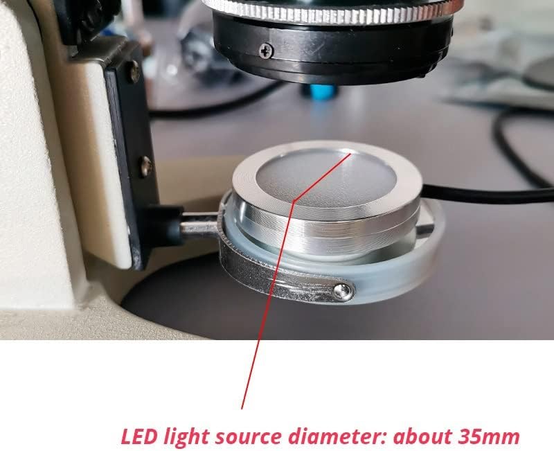 Kézi Digitális Mikroszkóp Kiegészítők, 9-Sebesség Tompítása Mikroszkóp LED fényforrások Állítható Alsó Mikroszkóp Gyűrű Fény
