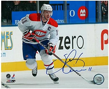SAKU KOIVU Aláírt Montreal Canadiens 8 x 10 - Fotó 70598 - Dedikált NHL-Fotók