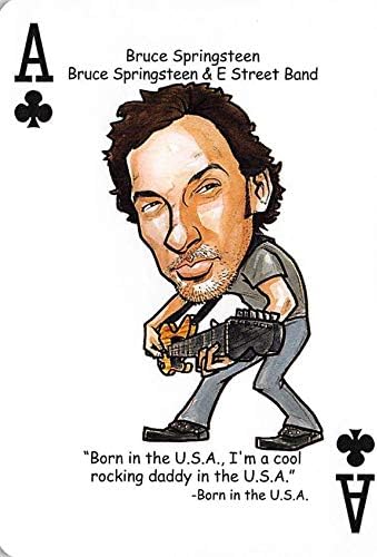 Bruce Springsteen trading card (az E Street Band-ben Született az USA-ban) 2019 Hős Pakli Tisztelgés Rock Egy