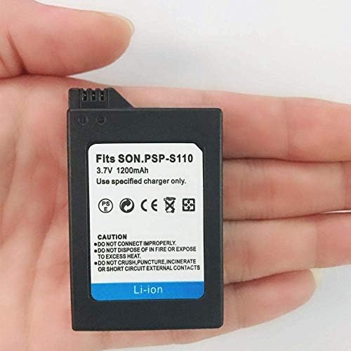 Vency 2db Nagy Kapacitású, Újratölthető Lítium-Ion Csere Sony PSP Slim Akkumulátor + HÁLÓZATI Adapter 5V 2A Fal Utazási tápegységgel