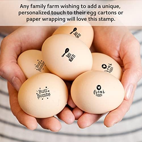 3Pcs Mini Tojás Bélyeg - Tojás Bélyeget Friss Tojás - Farm Fresh Eggs Stamper -tyúktojás Bélyeg - Tojásos Doboz Bélyeg -