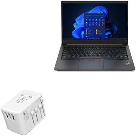 BoxWave Töltő Kompatibilis: Lenovo ThinkPad E14 (21EB) (Töltő által BoxWave) - Nemzetközi PD Fali Töltő (65W), 3 USB Nemzetközi