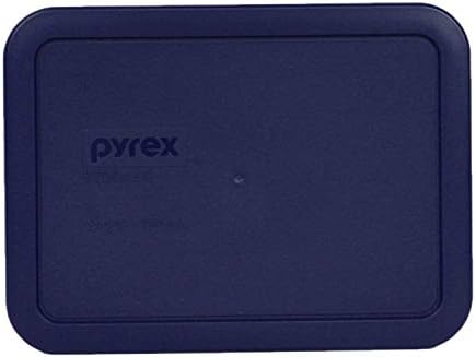 Pyrex 7210-PC Téglalap Sötét Kék 3 Csésze Tároló Fedél Üveg Edény (1, Sötét Kék)