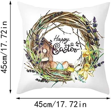 Aranyos Nyuszi párnahuzat Dekoráció Húsvéti burkolata Nyúl lakástextil Leopárd Dekoratív Párnák díszpárna