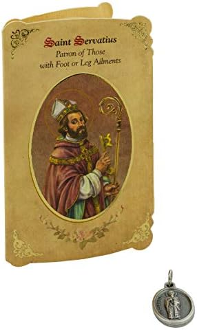 Szent Servatius Érmet Medál Szent Kártya | Védőszentje Azok a Láb vagy a Lábszár Betegségek | Nagy Ajándékot | Katolikus