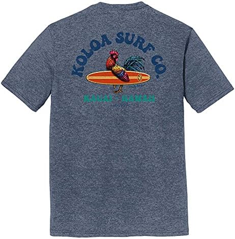 Koloa Surf Férfi Beképzelt Szörfös Logó Könnyű Tri-Keverék, Kényelmes póló XS-4XL
