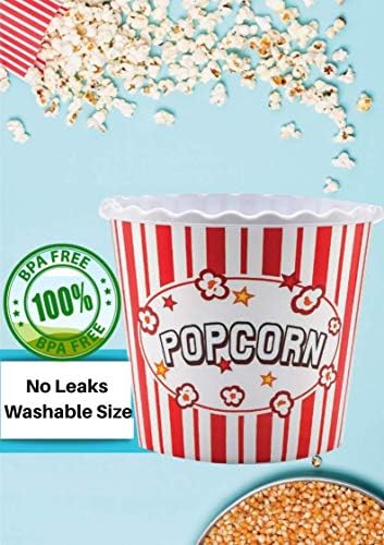 Modern Stílusú Újrahasználható Műanyag Popcorn Konténerek / Popcorn Tálak Meghatározott Moziban Éjjel - Mosható Mosogatógépben