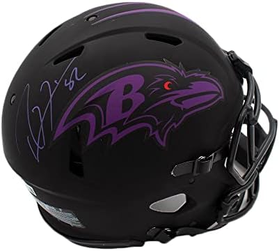 Ray Lewis Aláírt Baltimore Ravens Sebesség Hiteles Napfogyatkozás NFL Sisak - Dedikált NFL Sisak