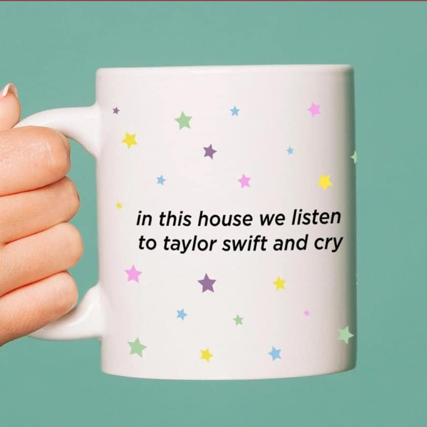 Újdonság Bögre Kávé Ebben A Házban Figyelj Taylor Sírni 11 Uncia, Kerámia Kávés Bögre, Magas Minőségű Kerámia Csésze Nagy