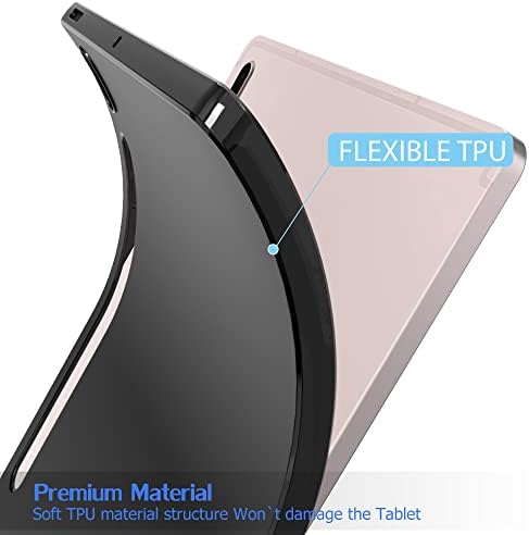 Galaxy Tab Plus S8 Esetben (2022),Galaxy Tab S7 Plus Esetben (2020), Puxicu Slim Design Matt TPU Gumi Puha TPU védőburkolat