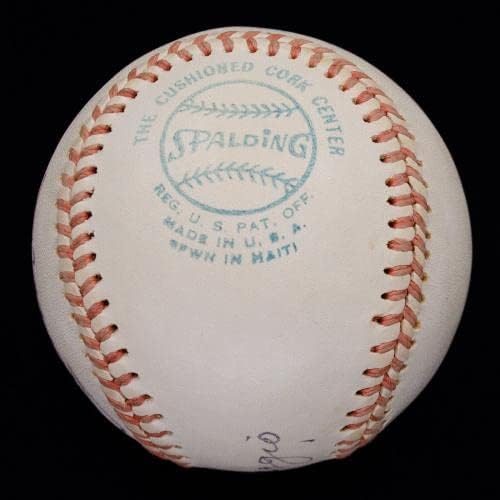 Évjárat Mickey Mantle & Joe DiMaggio Kettős Aláírt OAL (Mac-Phail) Baseball SZÖVETSÉG - Dedikált Baseball