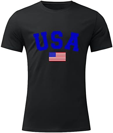 ZDFER Férfi Függetlenség Napja T-Shirt július 4-én, Rövid Ujjú Póló, az Amerikai Zászló Nyomtatás Nyári Alkalmi Sleeve Maximum