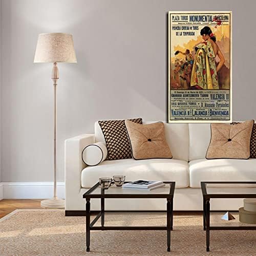 BIKAVIADAL Vintage Hirdetés Plakát BARCELONA SPANYOLORSZÁG 1935 CORRIDA NAGYON RITKA - VW0 Wall Art a Vásznon Nyomatok Poszter