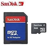SanDisk 4GB Micro SD Memóriakártya w/SD Adapter