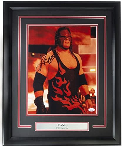 Kane Aláírt Keretes WWE 11x14 Fotó SZÖVETSÉG ITP - Dedikált Birkózás Fotók
