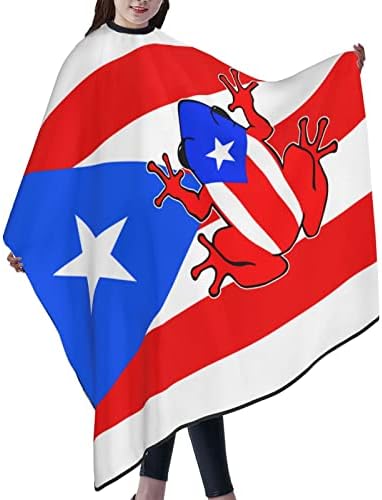 Puerto Rico Zászló Borbély Cape Szakmai Vízálló Fodrász Köpeny Takarja antisztatikus Hajvágás Cape Sampon-Bizonyíték Borbély