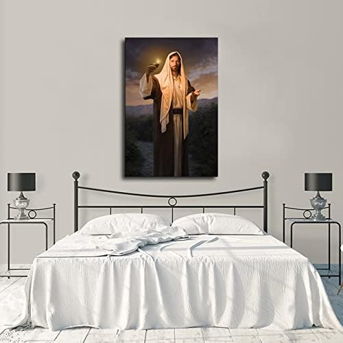 Katolikus Jézus Plakát, Esztétika Wall Art Kép Nyomtatási Modern Család Hálószoba, Iroda Dekoráció, Poszterek (Keretben,12×18