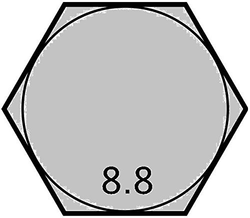 Osztály 8.8 Hex Fej Cap Csavarok, M14-2.0, 70 mm-es Lg. - (Csomag 5)