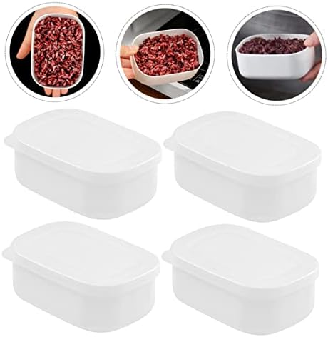DOITOOL 4db Doboz Mini Ebédet Kemping Hűtőszekrény Világos, Mini Hűtőszekrény Mini Frisge Ebéd Bento Box Műanyag Ebéd Sushi