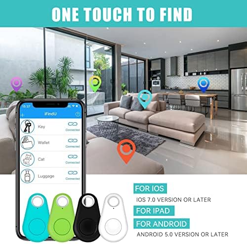 [4 Csomag] Elemet Tracker Bluetooth Nyomkövető kulcskereső Elem Lokátor a Gyerek Pet Kulcsok Tárca A Dolgokat