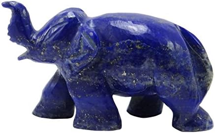 HARMONIZÁLJA Dekoratív Kézzel Faragott Lapis Lazuli Meditáció Kiegyensúlyozó Drágakő Elefánt Szobor Reiki Healling Kő Asztal