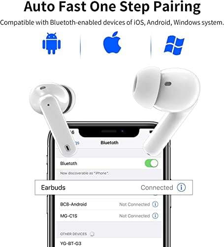A40-Pro Vezeték nélküli Fülhallgató, Bluetooth Fejhallgató Aktív zajszűrés Beépített Mikrofon a Töltés Esetben, Hi-Fi Sztereó