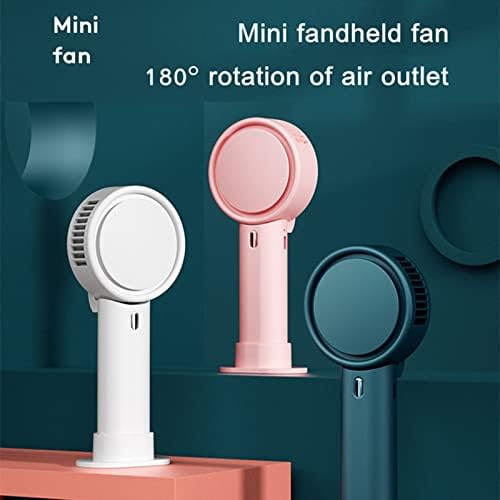 Kézi Fan Mini Kézi Ventilátor Hideg Borogatást Face Design Kézi Rajongó Újratölthető 3 Sebesség 1200mAh Könnyű Smink Hordozható,Fehér