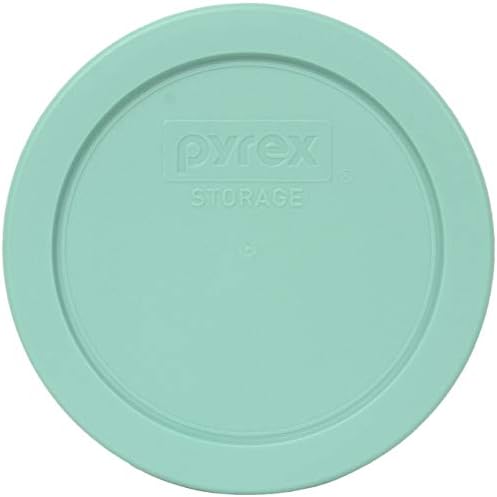 Pyrex (6) 7200 Üveg Tálak & (6) 7200-PC-Tenger Üveg Kék Fedéllel Készült az USA-ban