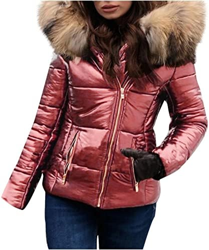 FOVIGUO Hosszú Puffer Kabát Női, Modern Téli Tunika Korcsolyázó Kabát Női Ujjatlan Legénység Nyak Nehézsúlyú Kabát Illik