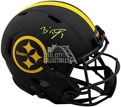 Ben Roethlisberger Dedikált Steelers Napfogyatkozás Hiteles F/S Sisak - Fanatikusok - Dedikált NFL Sisak
